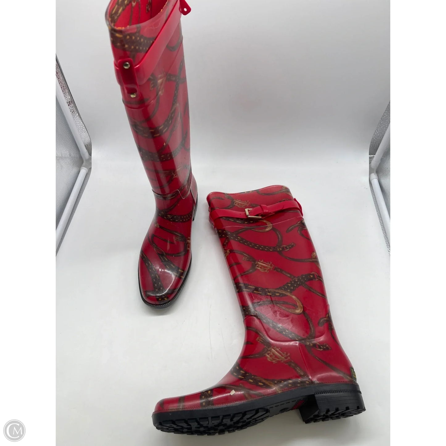 Boots Rain By Ralph Lauren In Red, Size: 8