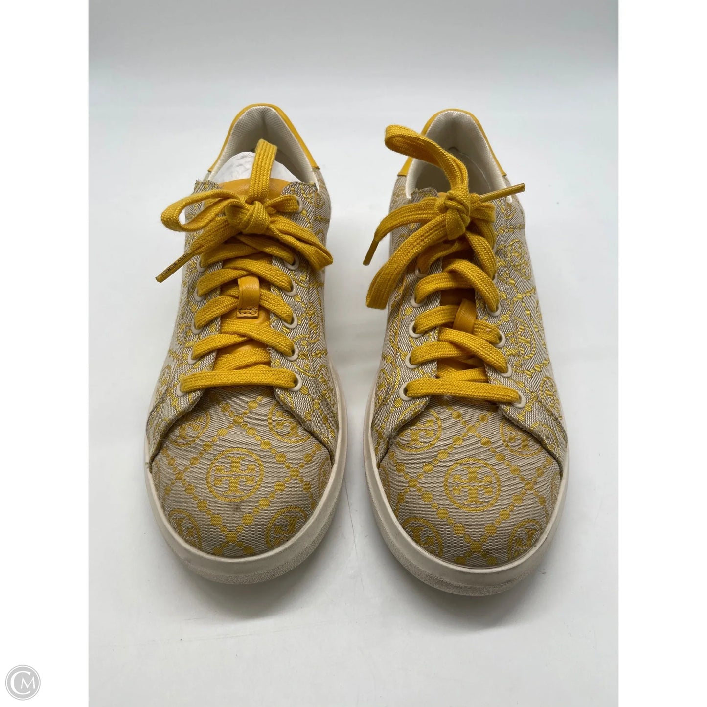 Shoes Designer By Tory Burch In Tan & Yellow, Size: 8