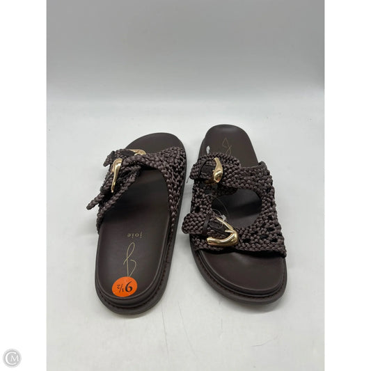 Sandals Flats By Joie In Brown, Size: 9.5