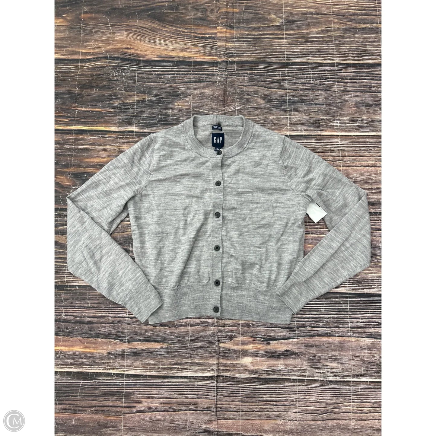 Cardigan By Gap In Grey, Size: M