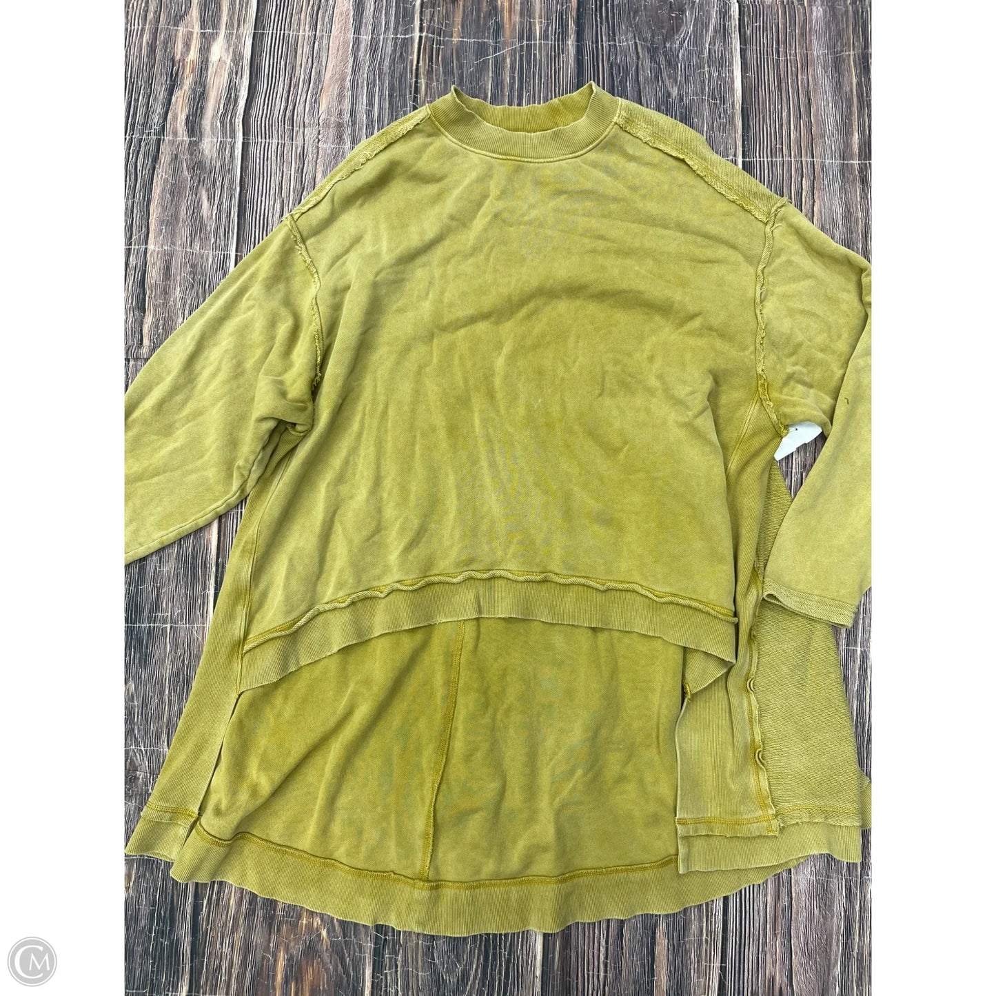 Sweatshirt Crewneck By Wilo In Yellow, Size: S