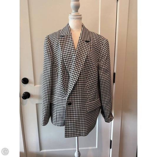 Blazer By Kasper In Black & White, Size: 22