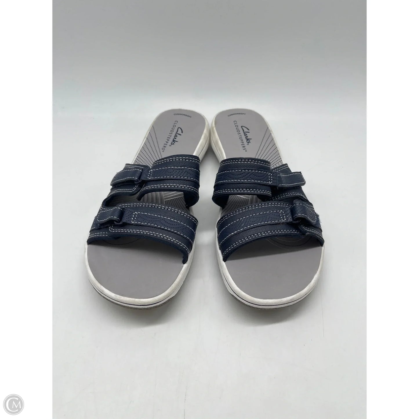 Sandals Flats By Clarks In Navy, Size: 7