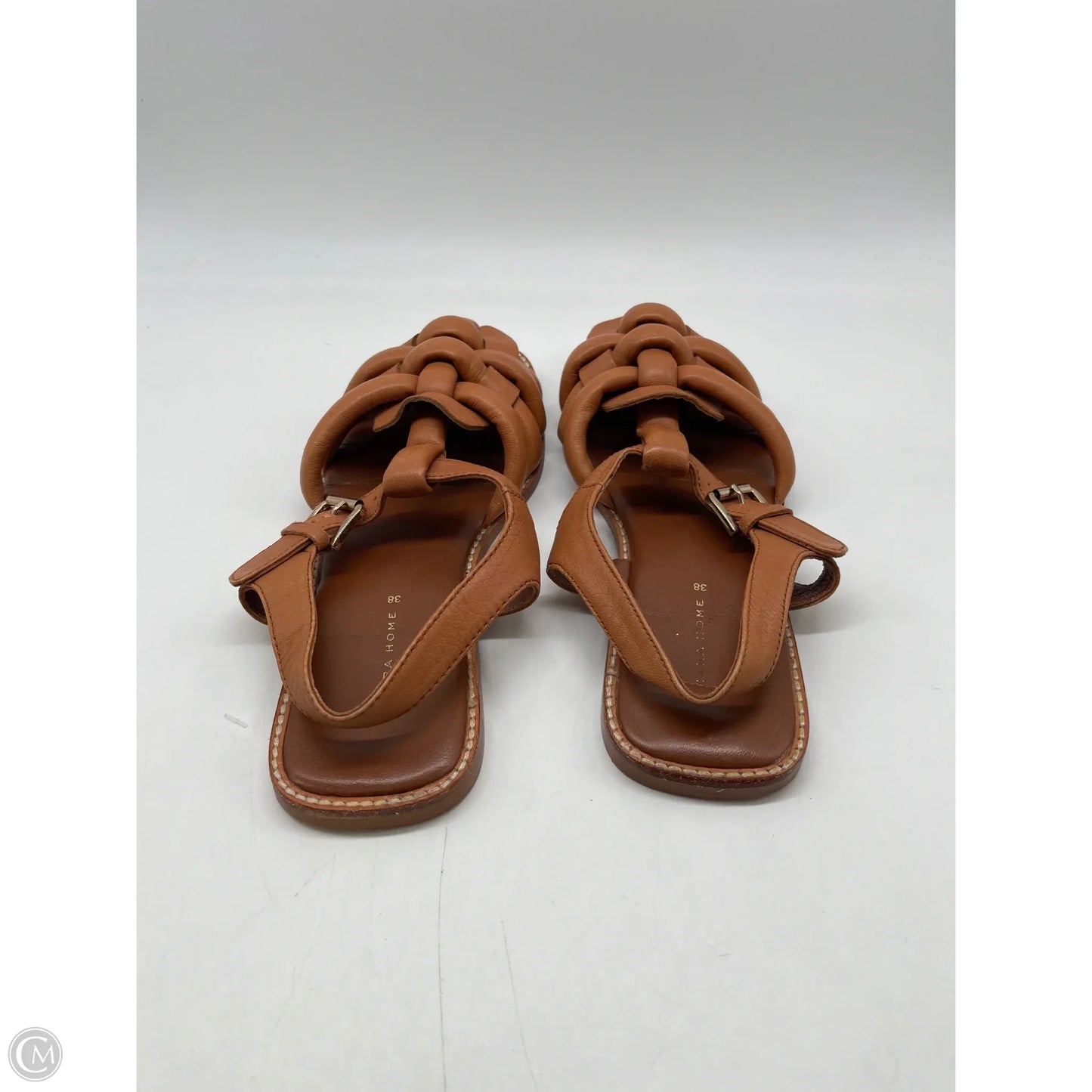 Sandals Flats By Clothes Mentor In Brown, Size: 7