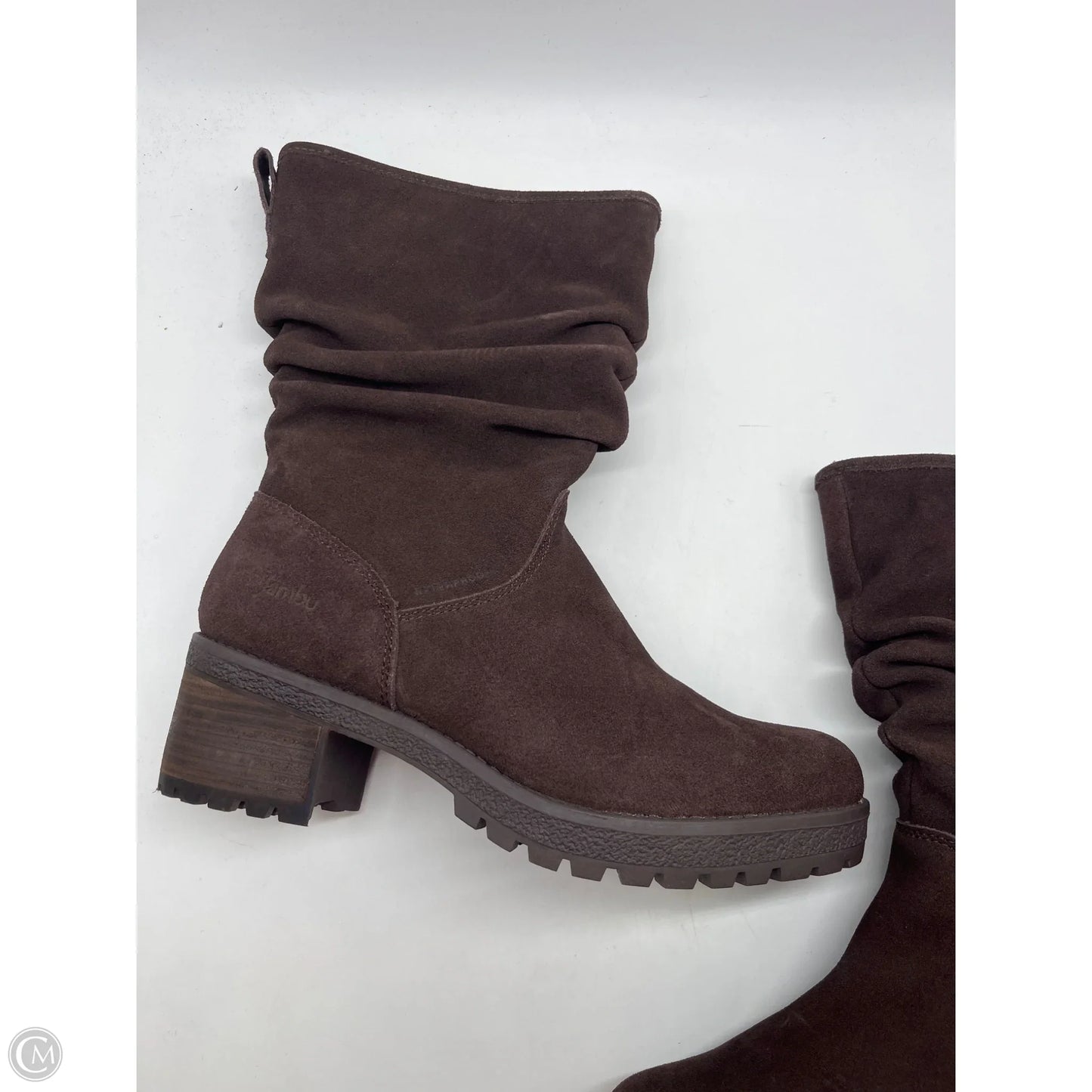 Boots Ankle Heels By Jambu In Brown, Size: 10