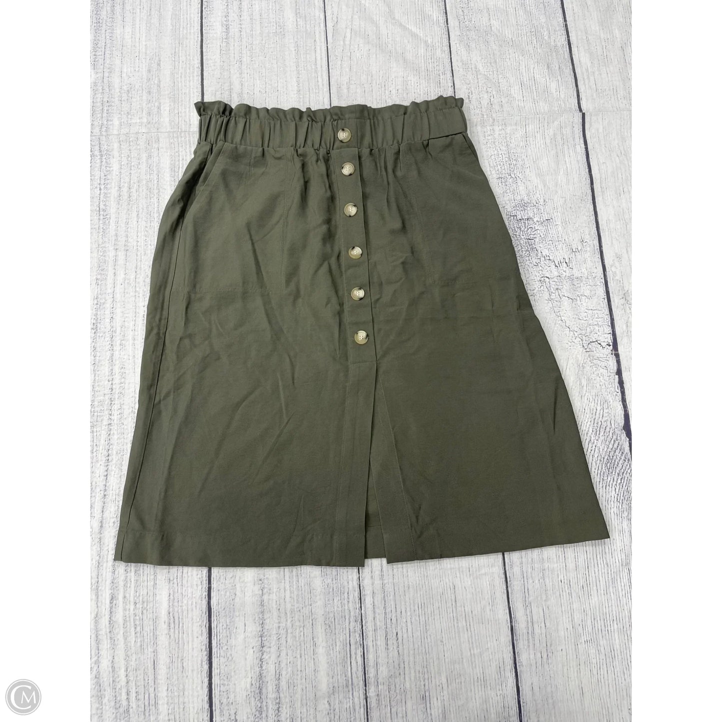 Skirt Midi By Loft In Green, Size: Lp