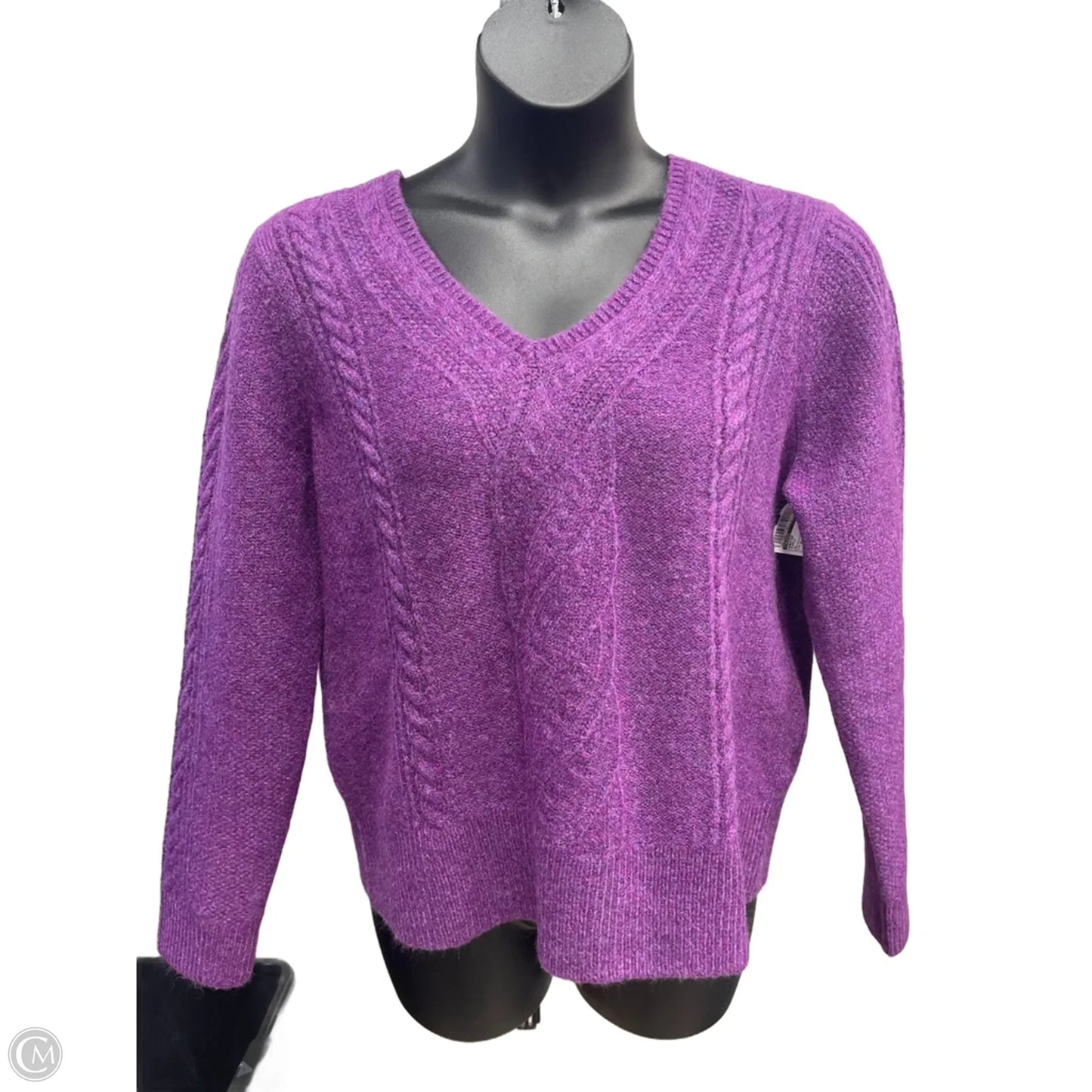 Sweater By Talbots In Purple, Size: Xl