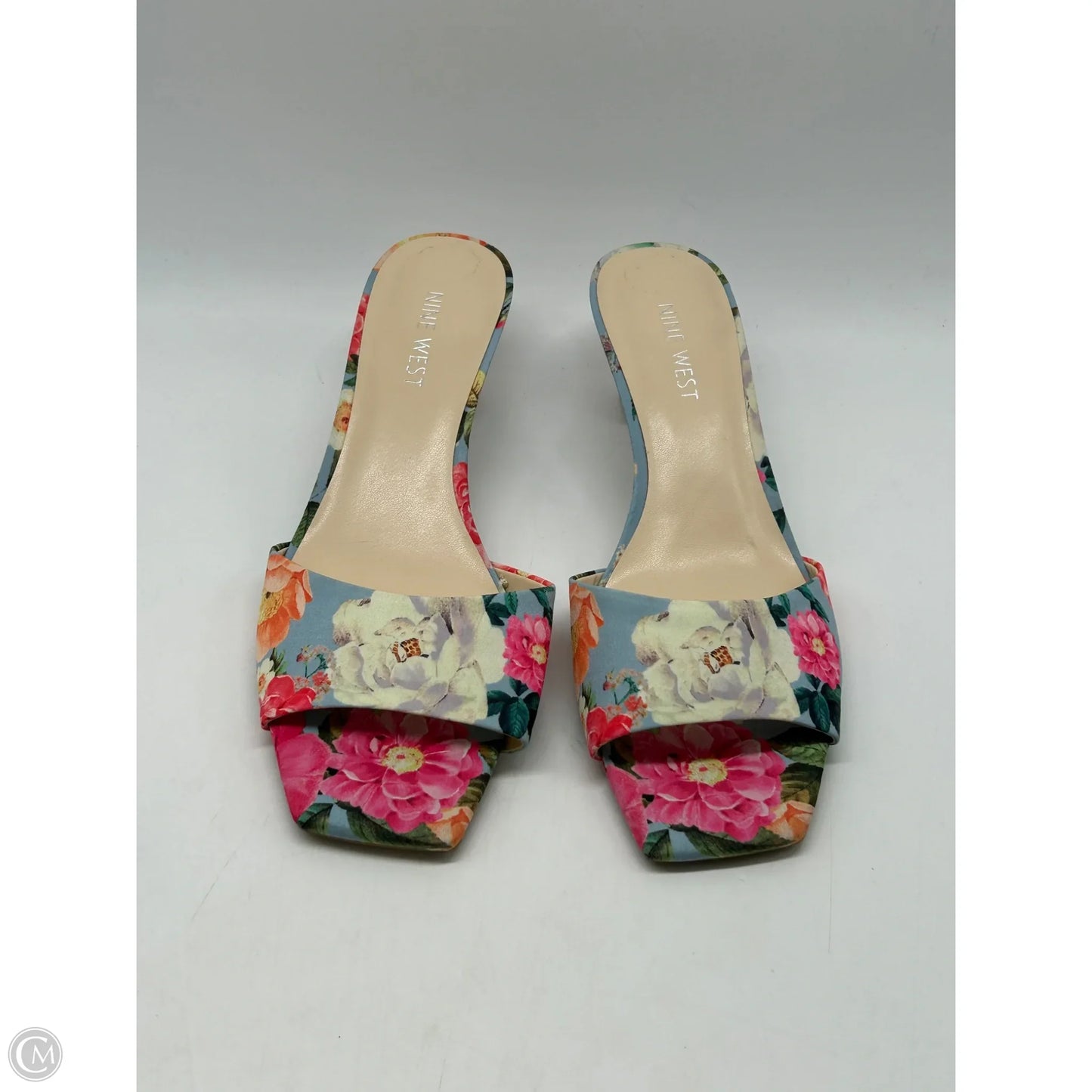 Shoes Heels Kitten By Nine West In Floral Print, Size: 8