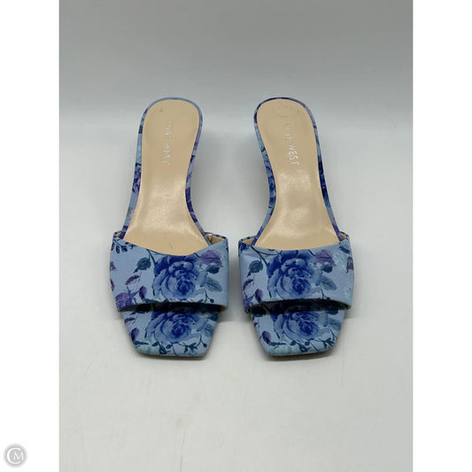 Shoes Heels Kitten By Nine West In Floral Print, Size: 8