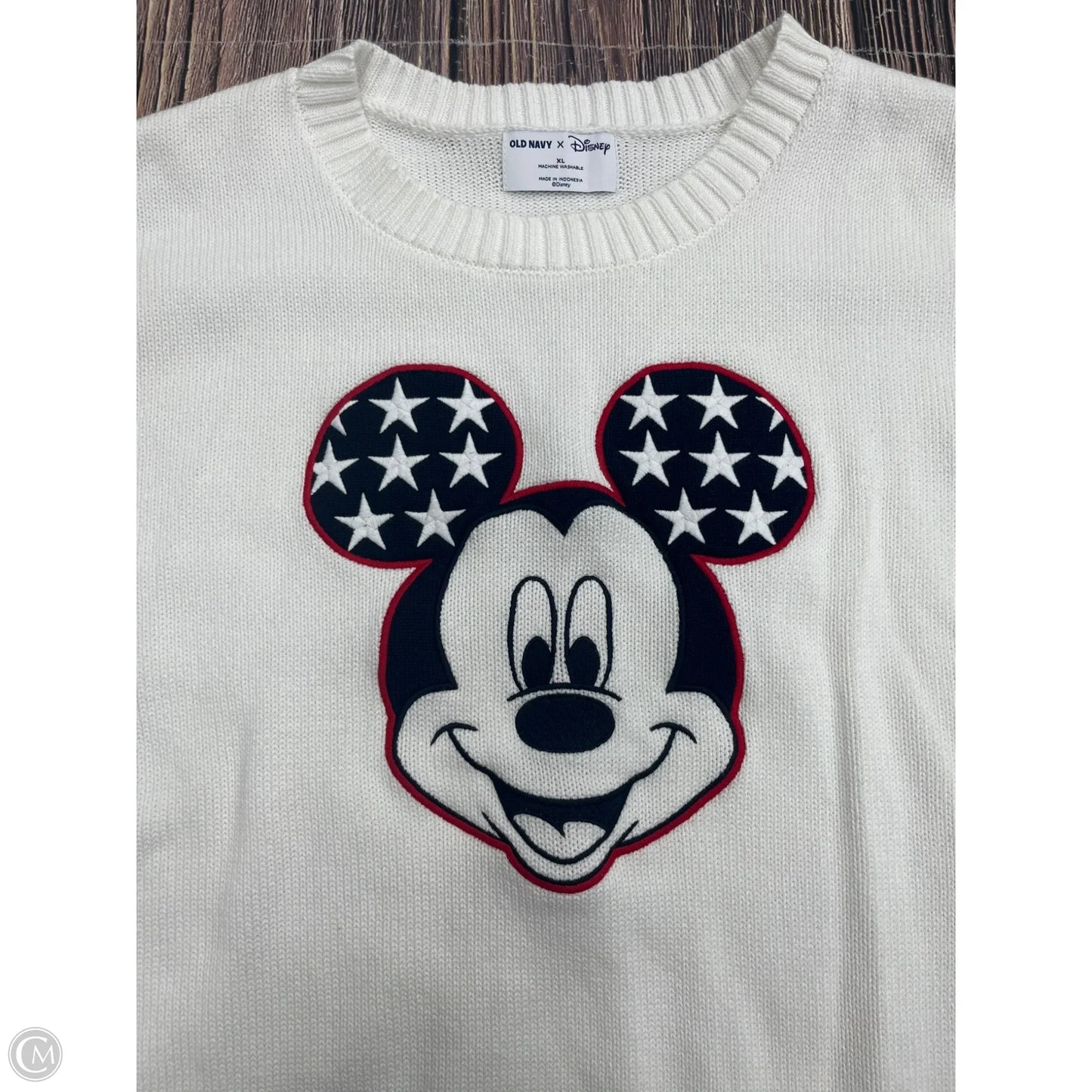 Sweater By Disney In White, Size: Xl