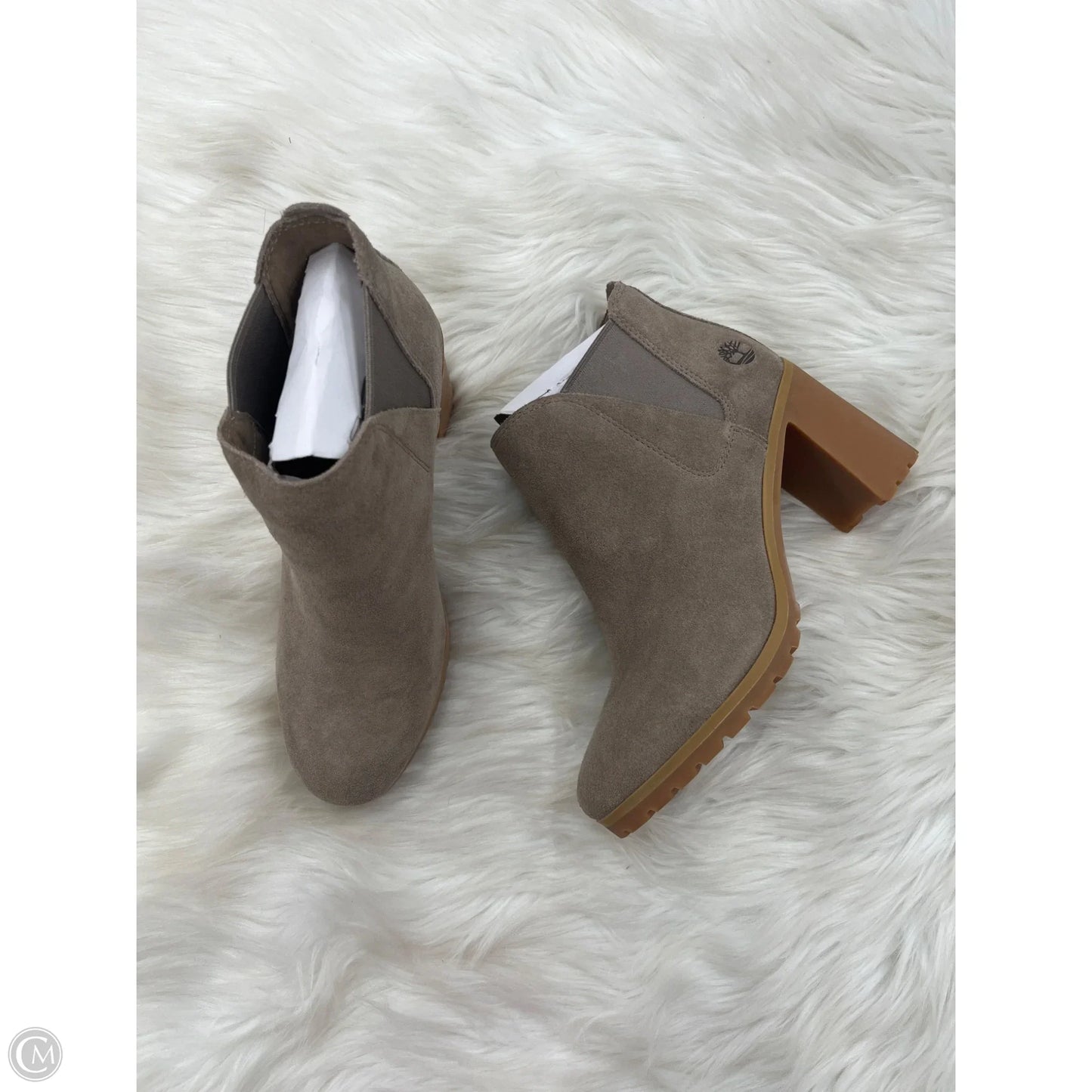 Boots Ankle Heels By Timberland In Brown, Size: 7.5