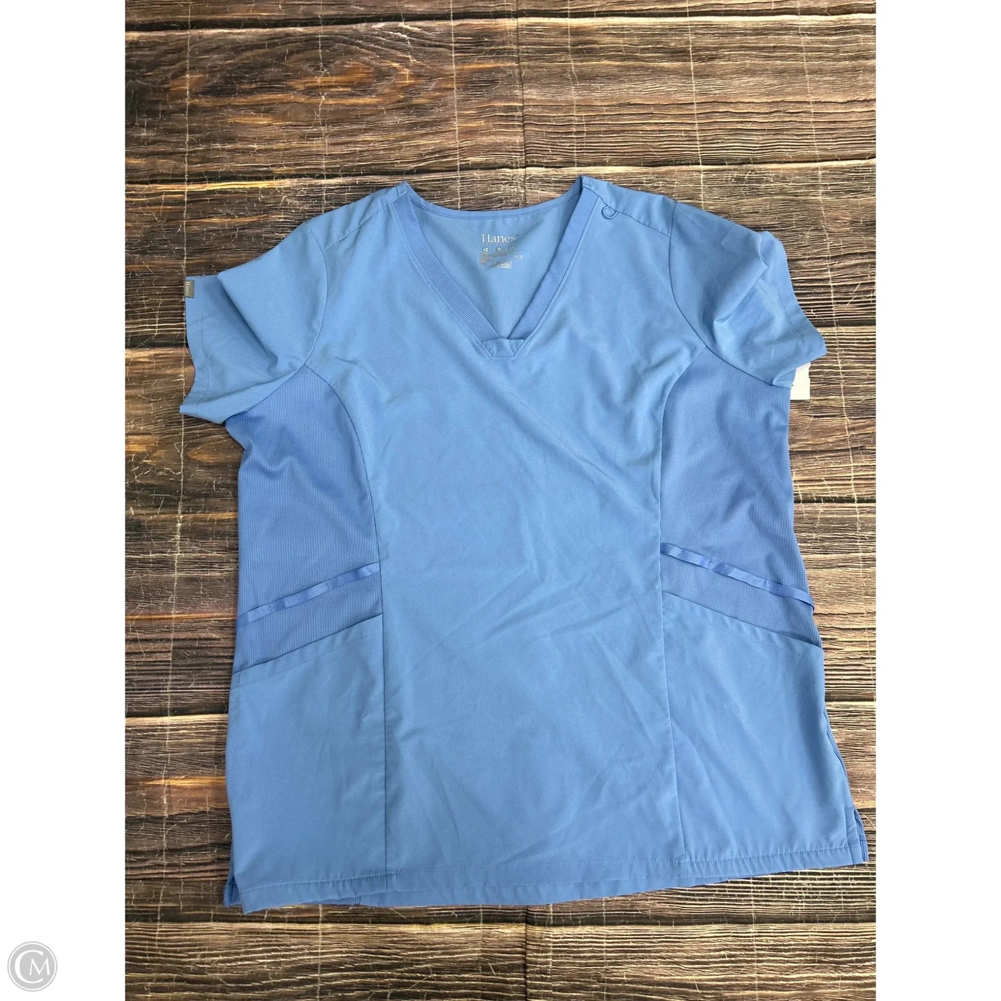 Top Short Sleeve By Hanes In Blue, Size: Xl