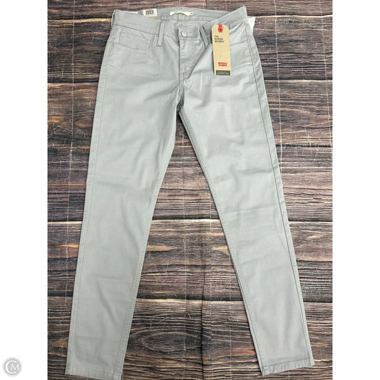 Jeans Skinny By Levis In Grey, Size: 10