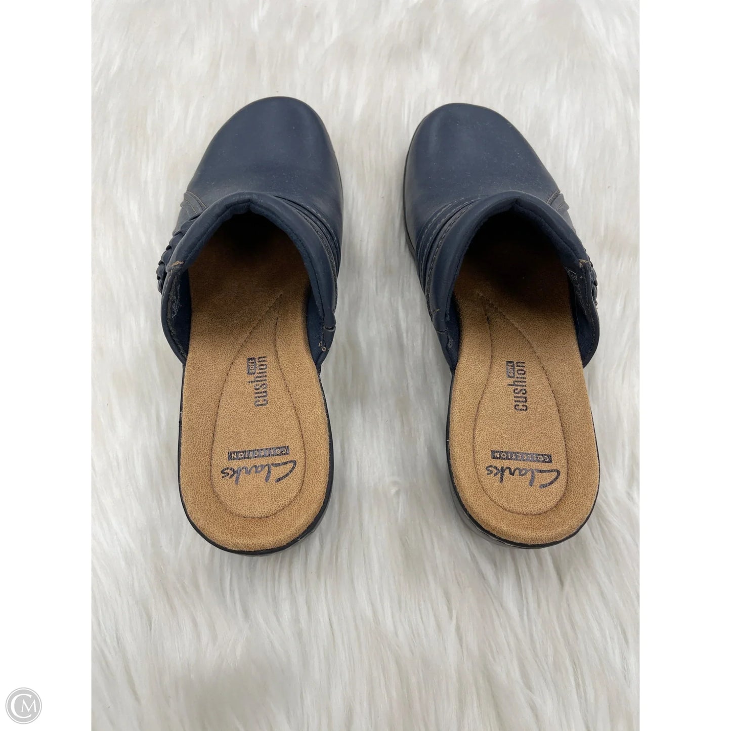 Shoes Flats By Clarks In Navy, Size: 7