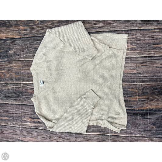 Sweatshirt Crewneck By American Eagle In Tan, Size: 1x