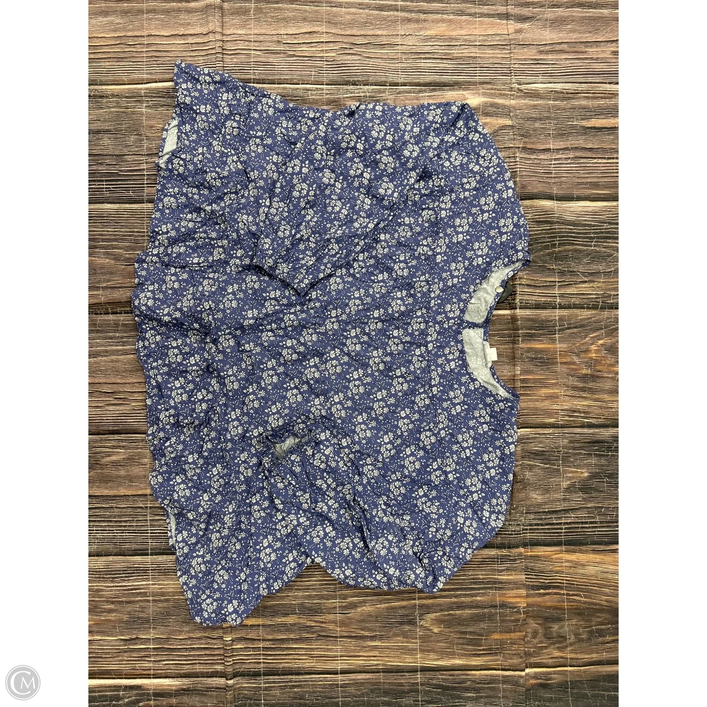 Top Long Sleeve By Chicsoul In Blue, Size: 3x