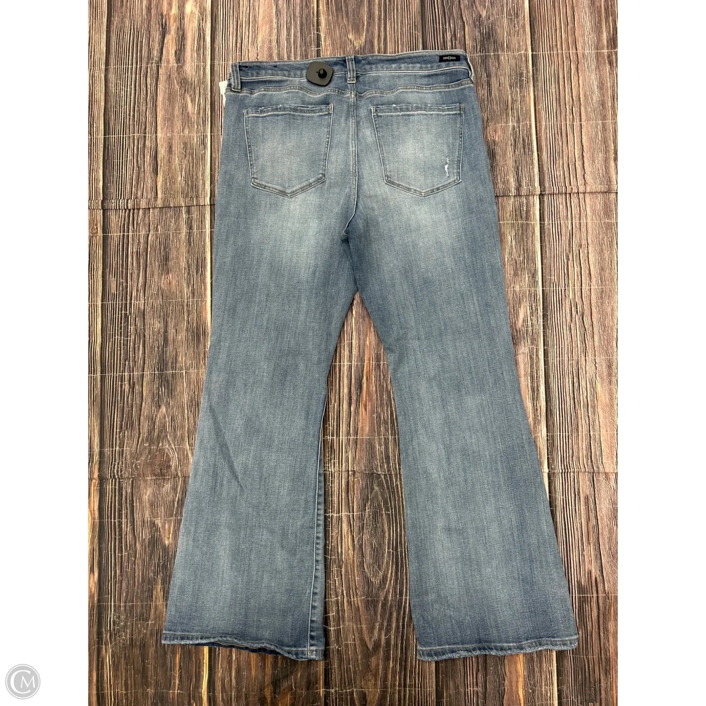 Jeans Flared By Liverpool In Blue Denim, Size: 16