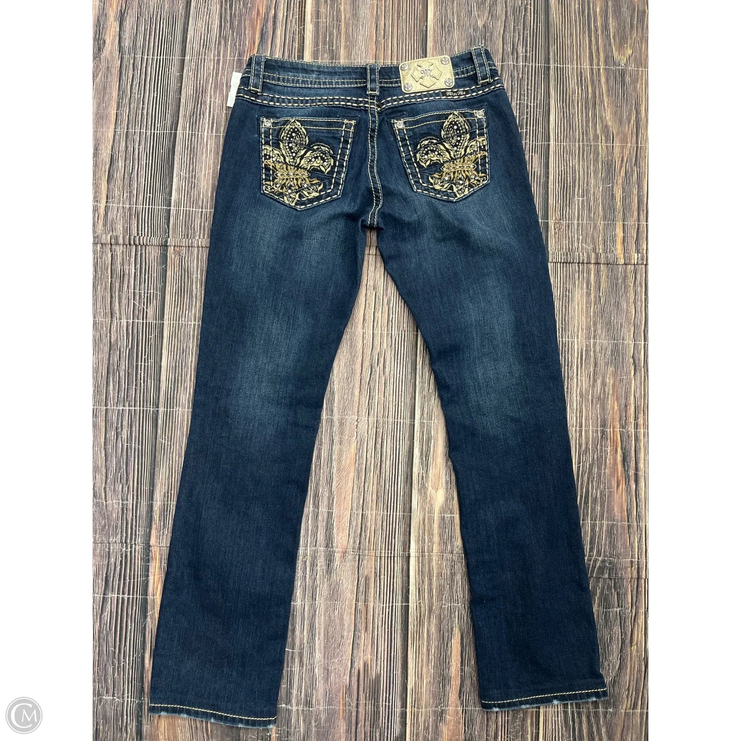 Jeans Straight By Miss Me In Blue Denim, Size: 6