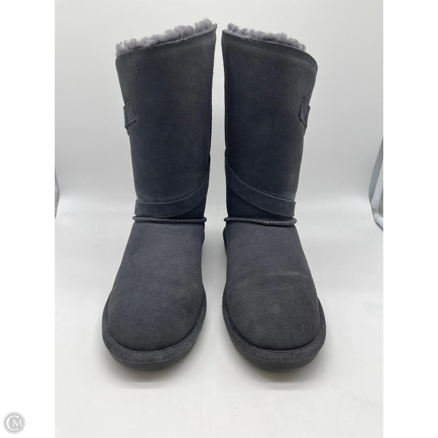 Boots Mid-calf Flats By Bearpaw In Grey, Size: 11