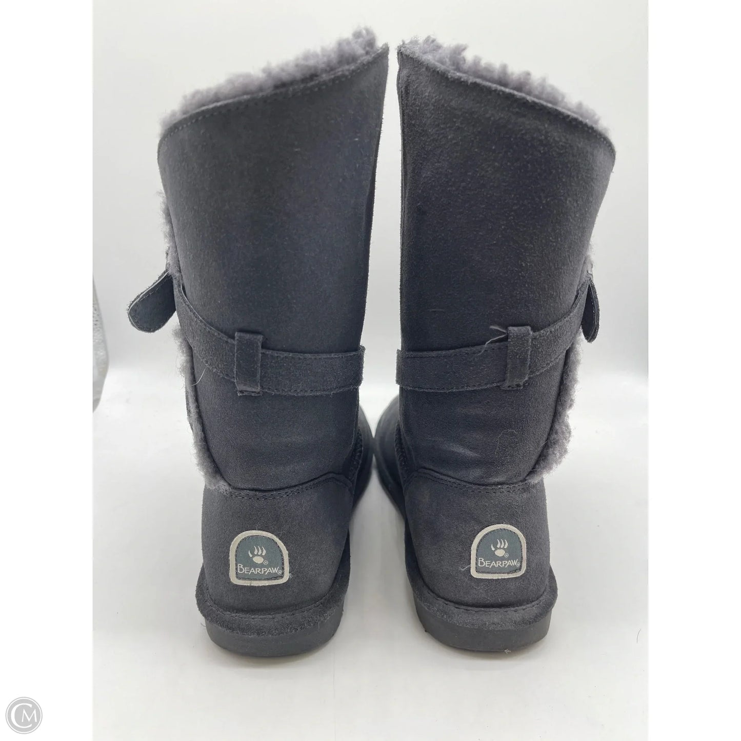 Boots Mid-calf Flats By Bearpaw In Grey, Size: 11