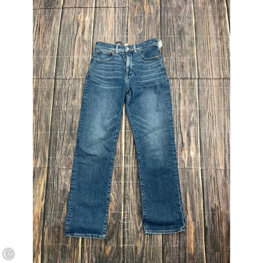Jeans Straight By Madewell In Blue Denim, Size: 4