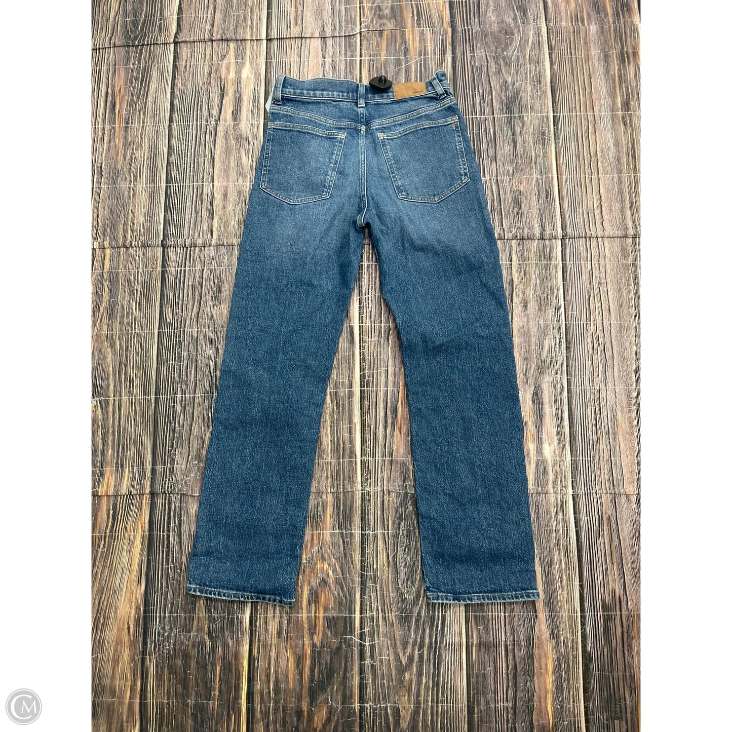 Jeans Straight By Madewell In Blue Denim, Size: 4