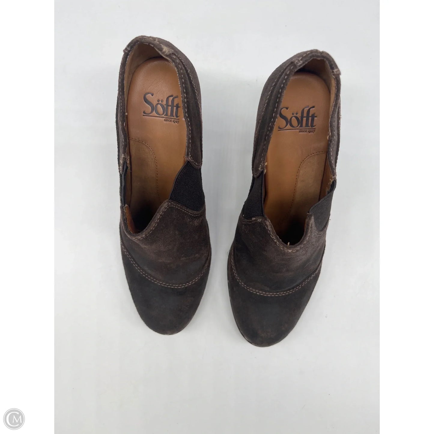 Shoes Heels Block By Sofft In Brown, Size: 6.5