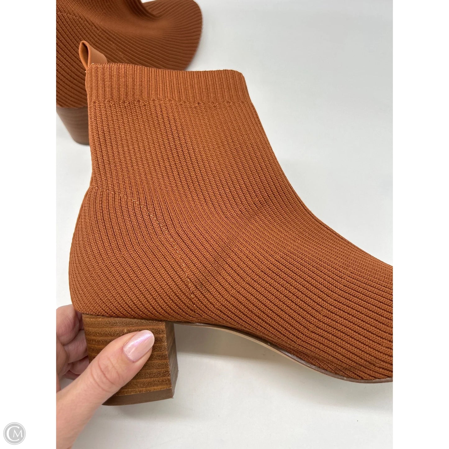 Boots Ankle Heels By Joie In Orange, Size: 8