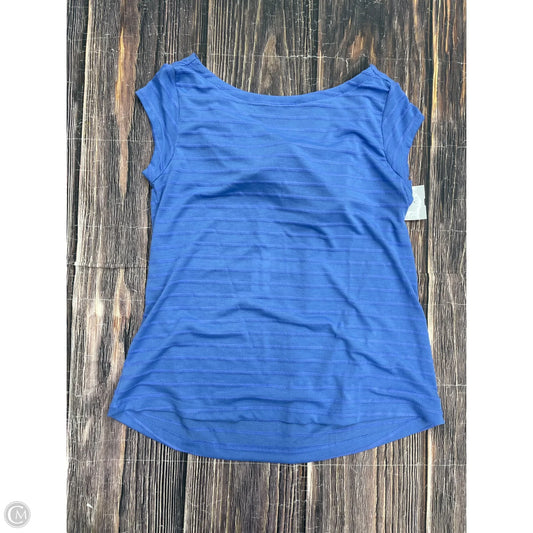 Top Short Sleeve By Loft In Blue, Size: M