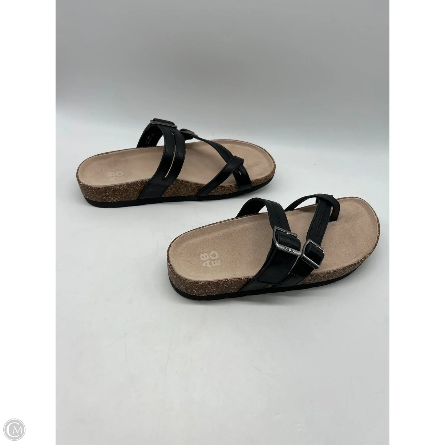 Sandals Flats By Abeo In Black, Size: 8