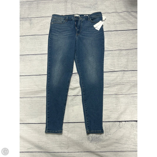Jeans Skinny By Nine West In Blue Denim, Size: 16