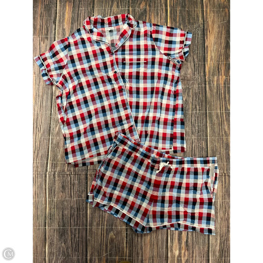 Pajamas 2pc By Vera Bradley In Blue & Red & White, Size: 3x