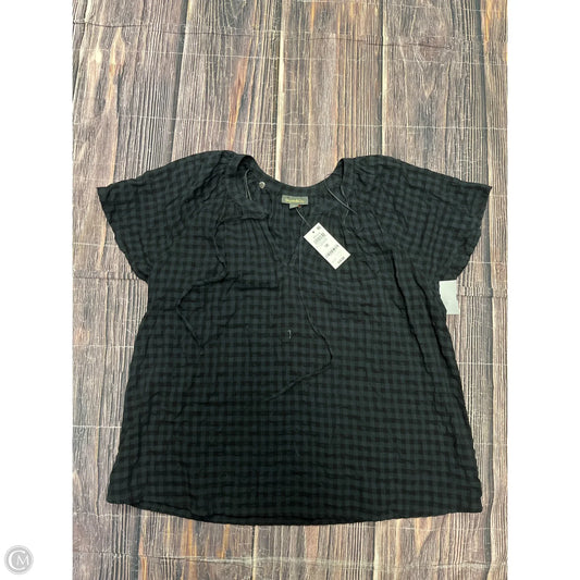 Top Short Sleeve By Style And Company In Black, Size: 1x