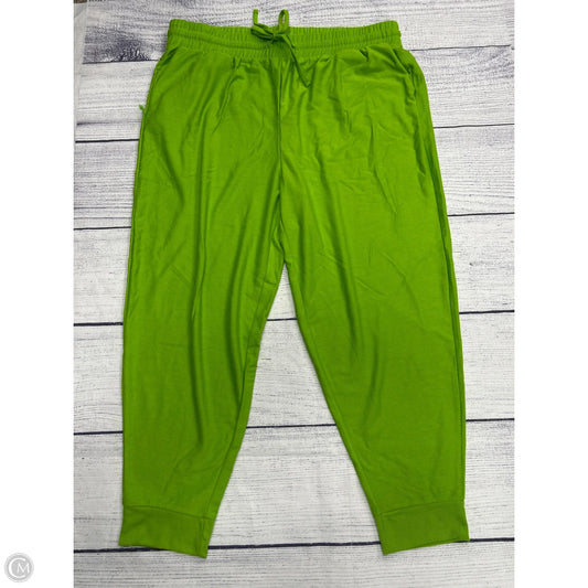 Lounge Set Pants By Zenana In Green, Size: 3x
