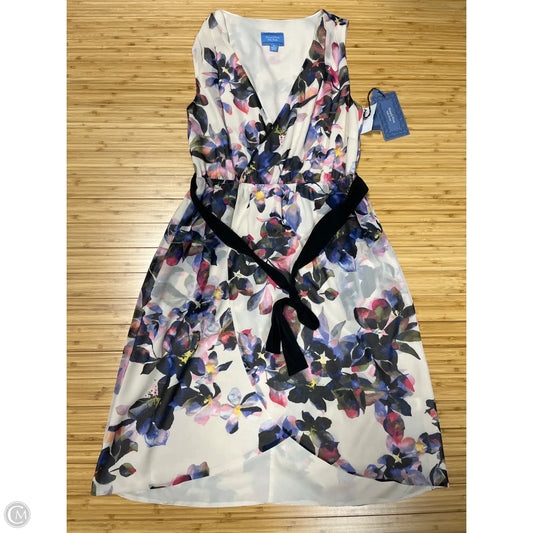 Dress Casual Short By Simply Vera In Floral Print, Size: M