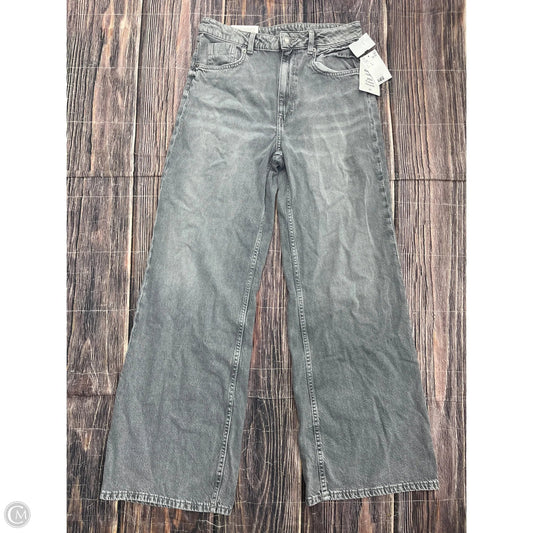 Jeans Wide Leg By Divided In Grey Denim, Size: 8
