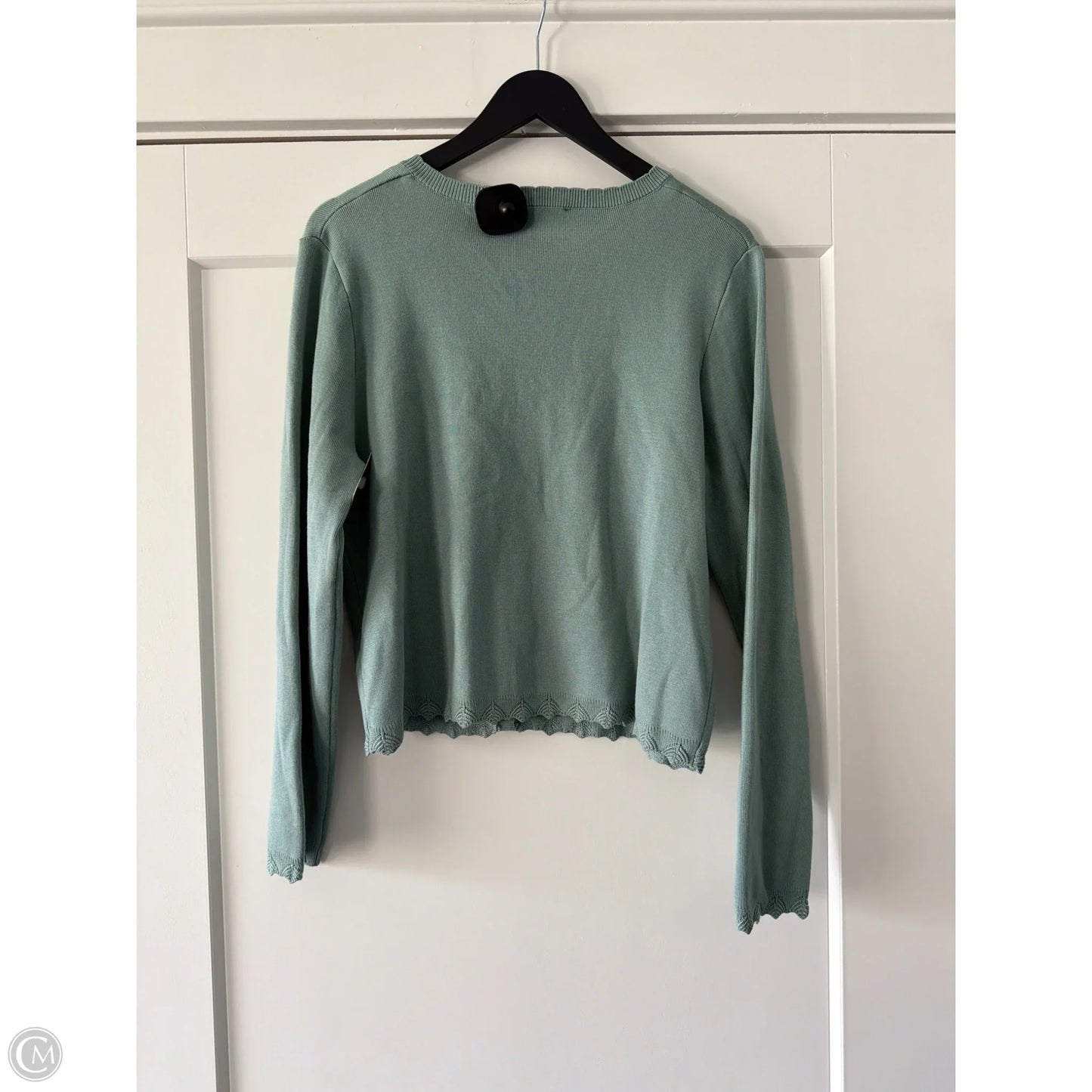 Cardigan By Adrianna Papell In Green, Size: L