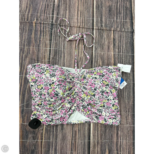 Swimsuit Top By Lands End In Floral Print, Size: 16