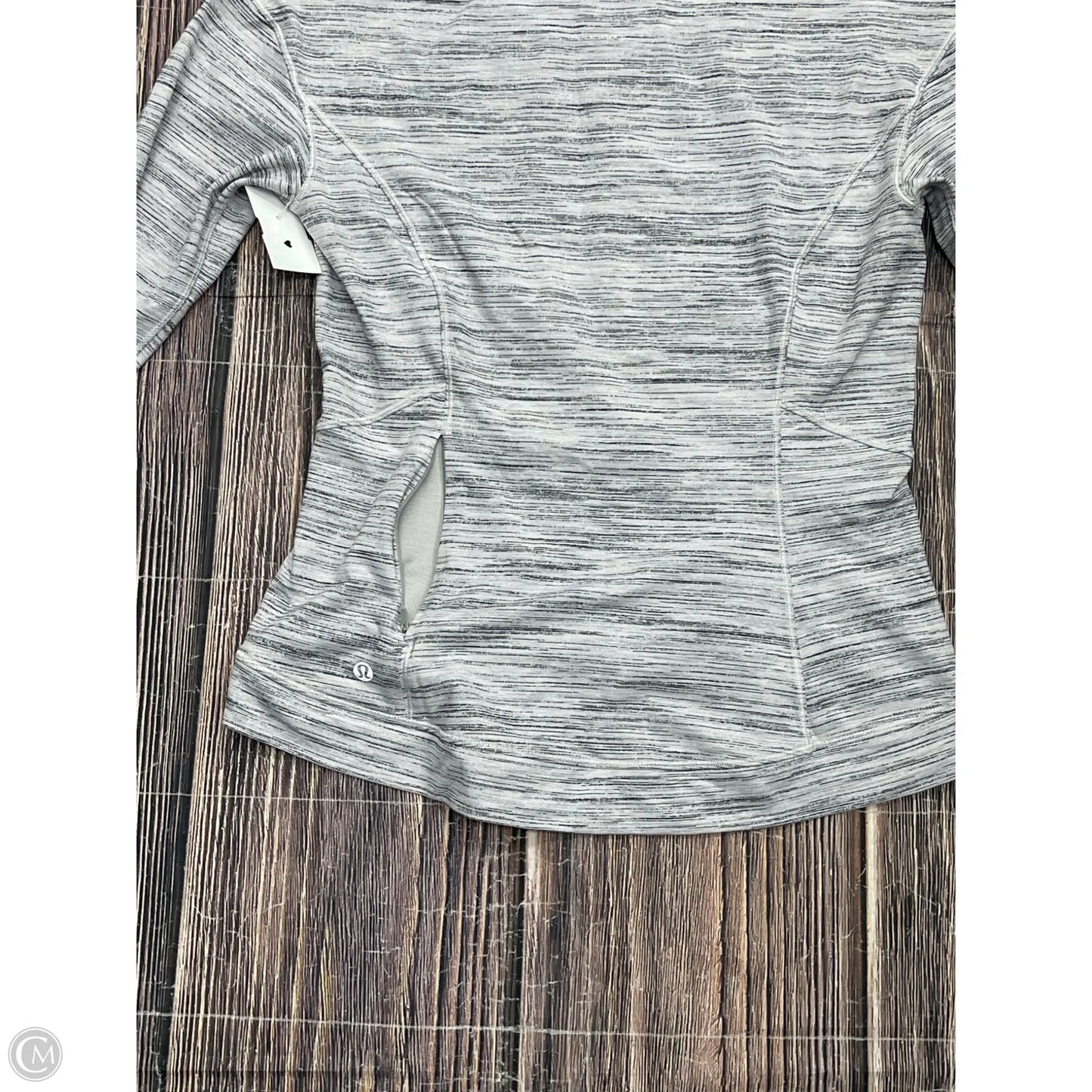 Top Long Sleeve By Lululemon In Grey, Size: S