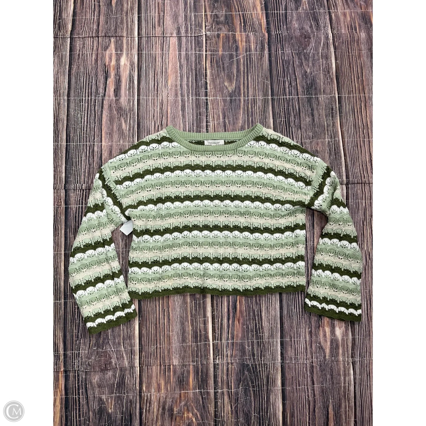Sweater By Francesca's In Green, Size: M