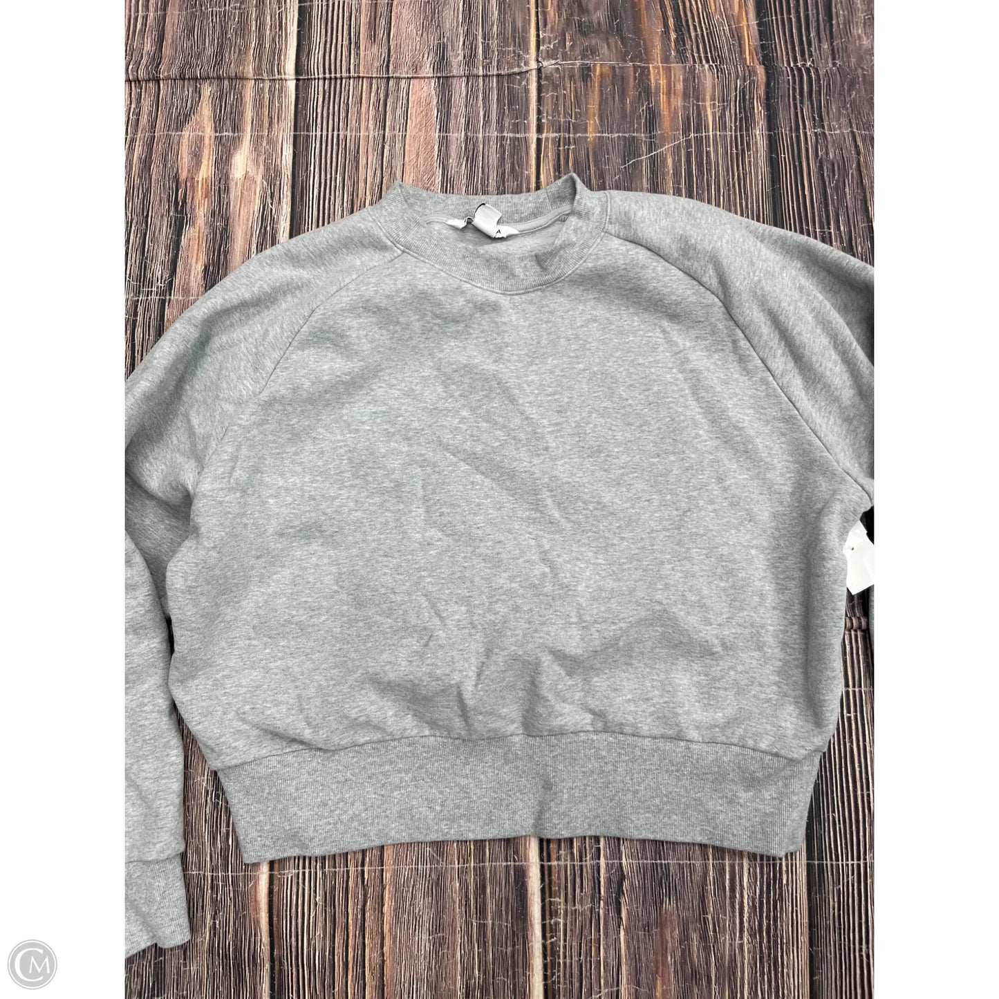 Sweatshirt Crewneck By Athleta In Grey, Size: S