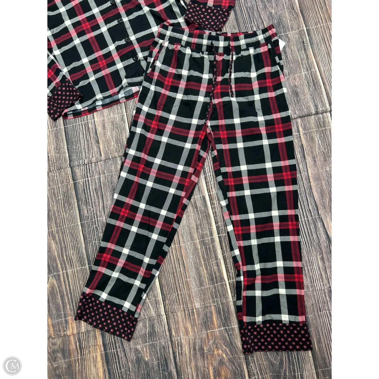 Pajamas 2pc By Vera Bradley In Plaid Pattern, Size: M