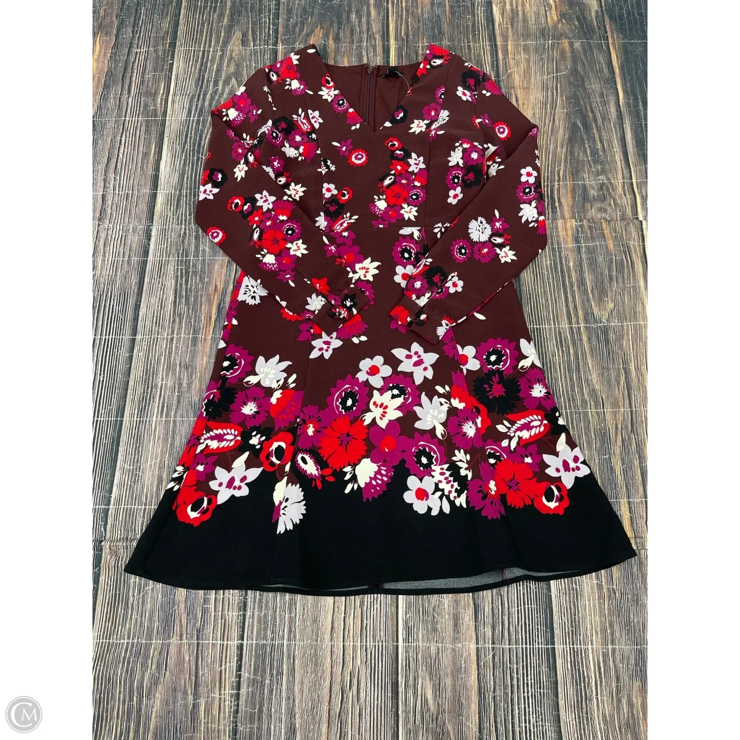 Dress Party Short By Ann Taylor In Floral Print, Size: 0p