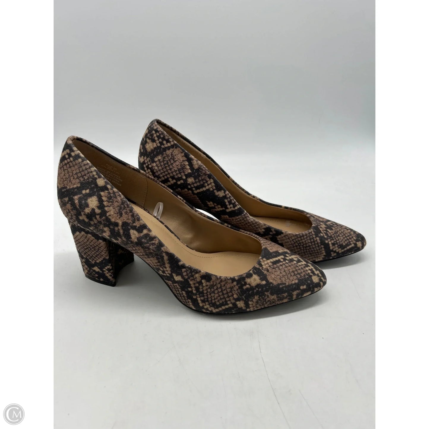 Shoes Heels Block By H&m In Animal Print, Size: 7.5