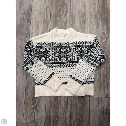 Sweater By Universal Thread In Black & Cream, Size: Xs