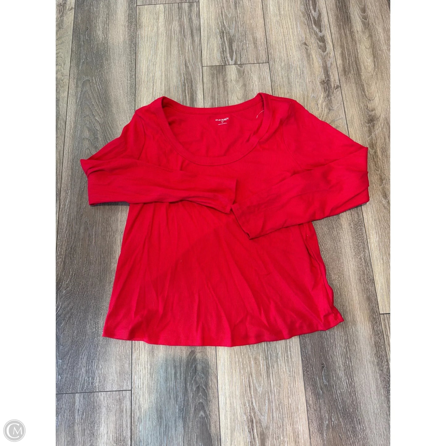 Top Long Sleeve Basic By Old Navy In Red, Size: 2x