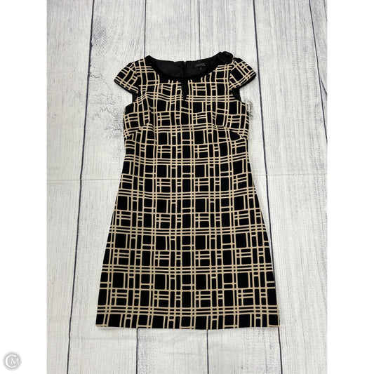 Dress Work By Tahari In Black & Cream, Size: Xs