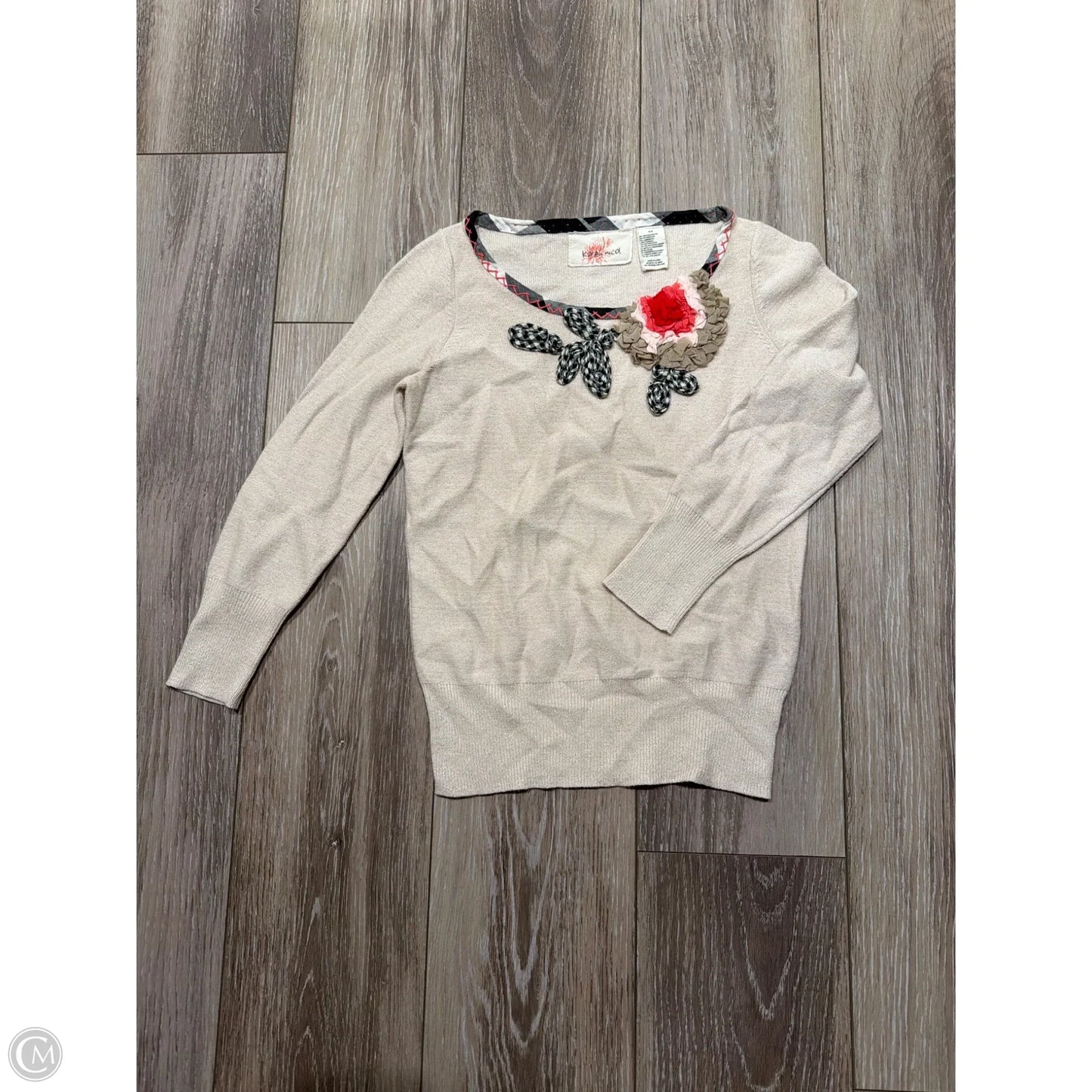 Sweater By Anthropologie In Tan, Size: Xs