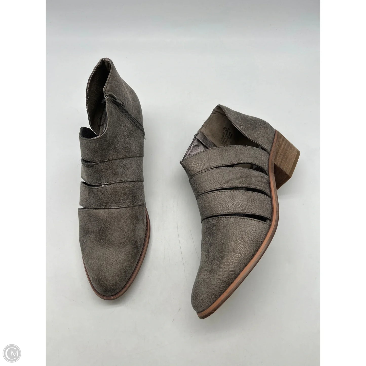 Shoes Heels Block By Very G In Grey, Size: 11