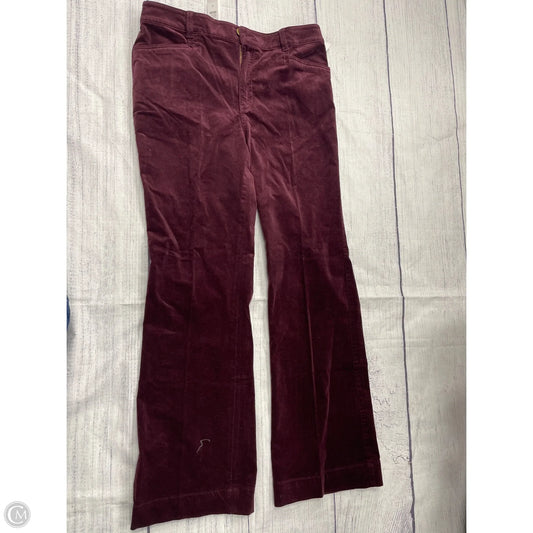 Pants Corduroy By Talbots In Maroon, Size: 10